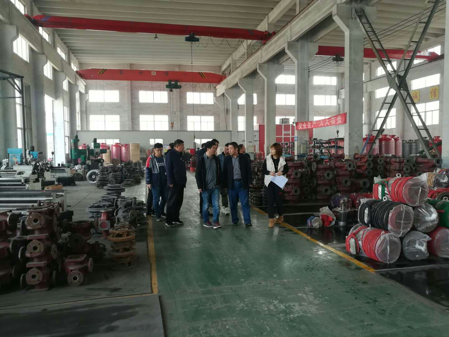 區委領導視察工作